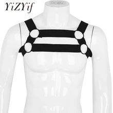 YiZYiF Фетиш жгут мужчин Zentai Arnes гей БДСМ грудь ремень сильное
