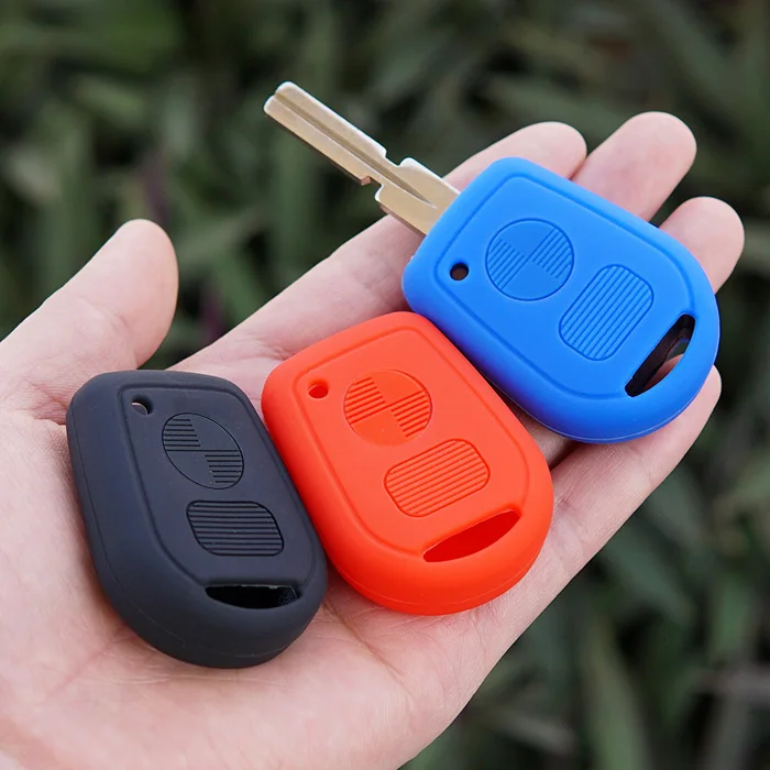 

Silicone Rubber key fob cover case cap set shell protect for BMW E31 E32 E34 E36 E38 E39 E46 Z3 Remote two 2 buttons ACCESSORIES