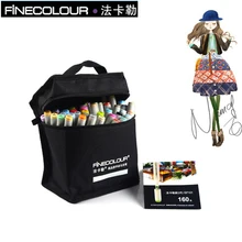 FINECOLOUR 36 48 60 72 цвета на спиртовой основе маркер двойная головка кисть художественный эскиз маркер Студенческая живопись Эскиз Рисование маркер