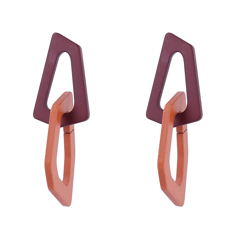 

2019 Simple Earrings for Women Elegant Design Acetate Drop Earrings Irregular Polygon Girl oorbellen Geometry Long Brincos New