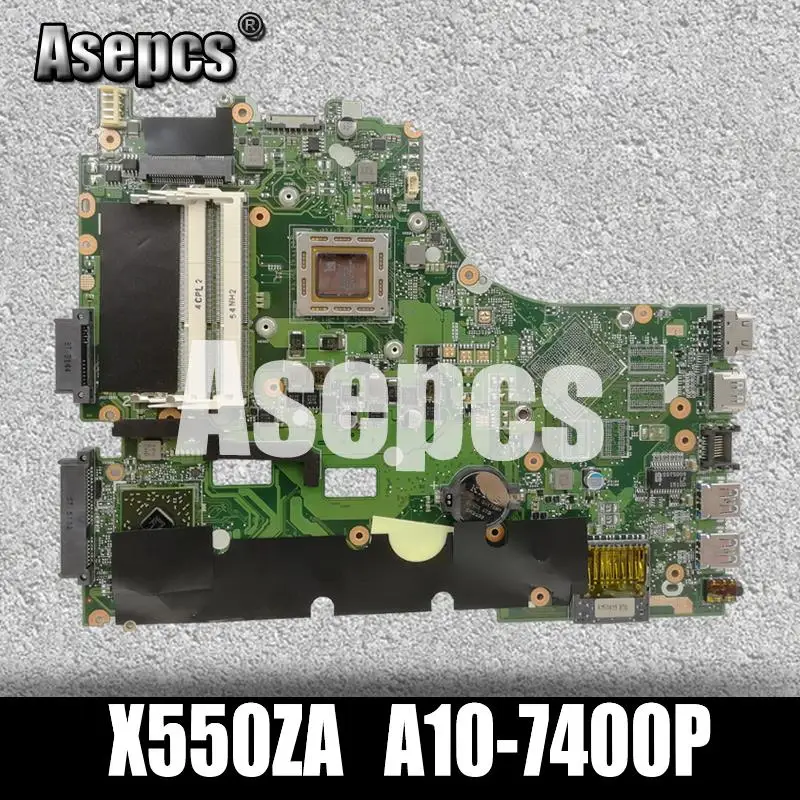 Asepcs X550ZA Материнская плата ноутбука для ASUS X550ZA X550ZE X550Z X550 K550Z X555Z VM590Z тест оригинальная материнская плата A10-7400P LVDS GM