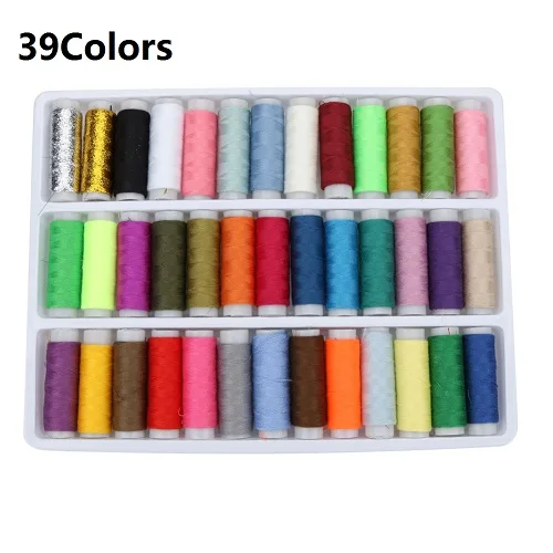 Разноцветные швейные нитки 250 ярдов каждый как DIY Набор нитей для шитья для ручного шитья или машинного шитья - Цвет: 04