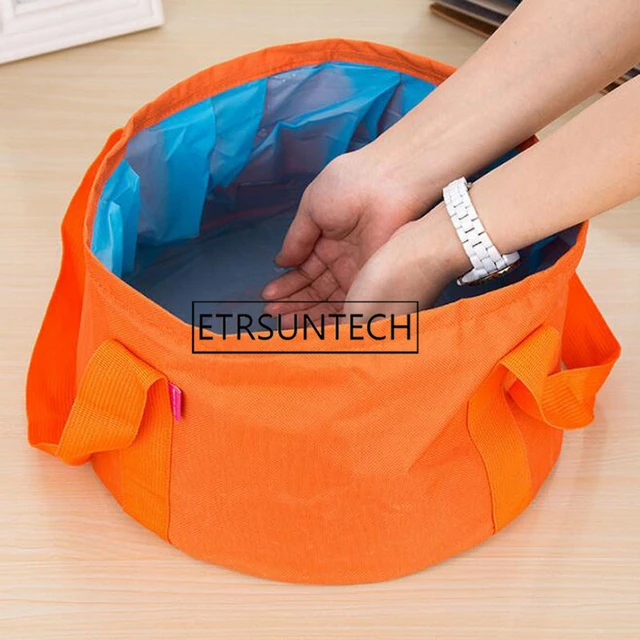 Collapsible Bucket with Handle Portable Travel Foldable Basin Bucket  Camping Folding Bucket Water Container Folding Foot Basin - AliExpress