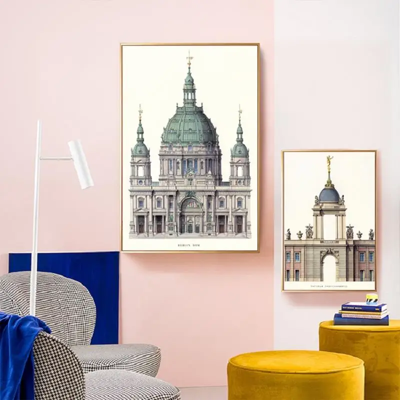 

5D DIY Diamond Painting Kit Diamond Embroidery Berlin Dom Santa Maria Della Salute Potsdam Mosaics Cross Stitch Kit Wall Decor
