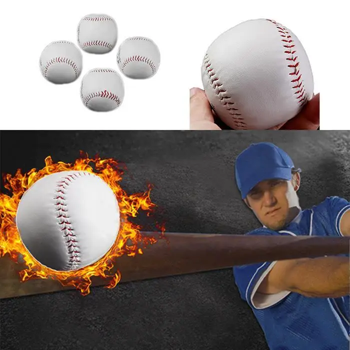Новинка 1 шт. универсальные Baseballs ручной работы искусственная кожа верхняя
