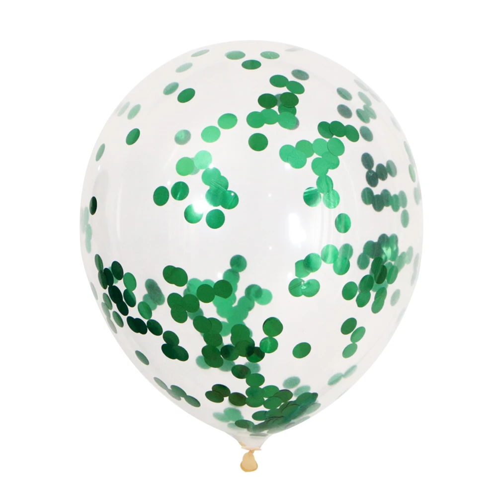 Green Balloons Confetti balloons Set Chrome ballon Birthday deco Party Wedding Decoration Wedding Anniversary globals Metallic