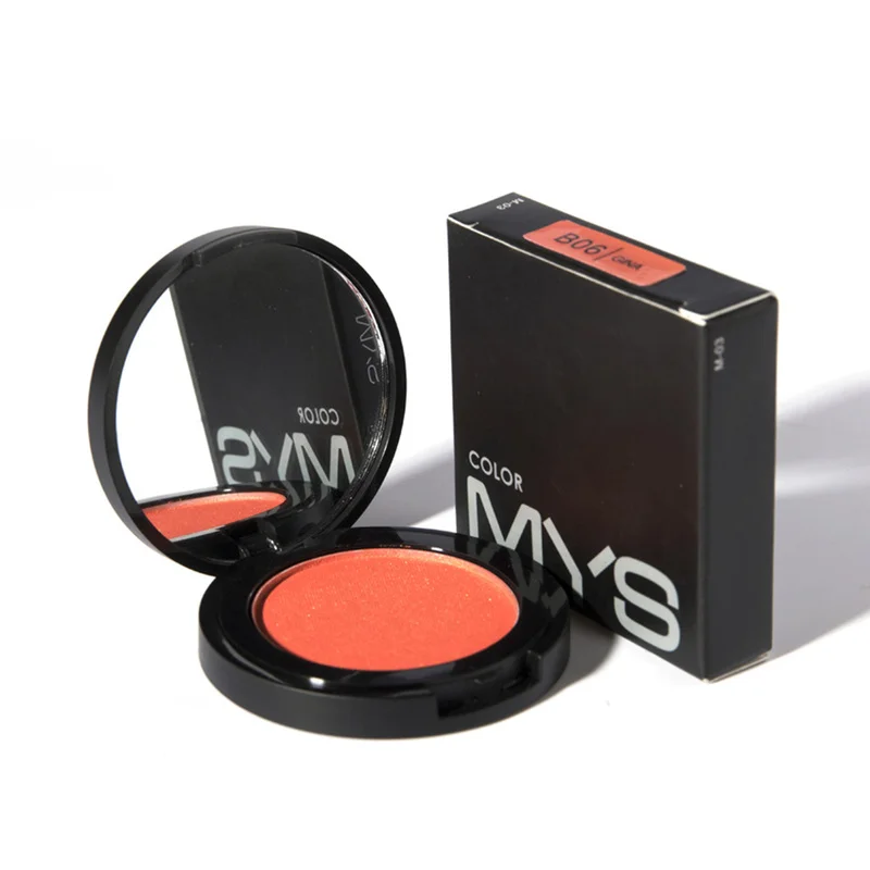 

MYS 6 Colors Face Mineral Pigment Blusher Blush Powder Brozer Cosmestics Professional Palette Blush Contour Shadow TSLM1