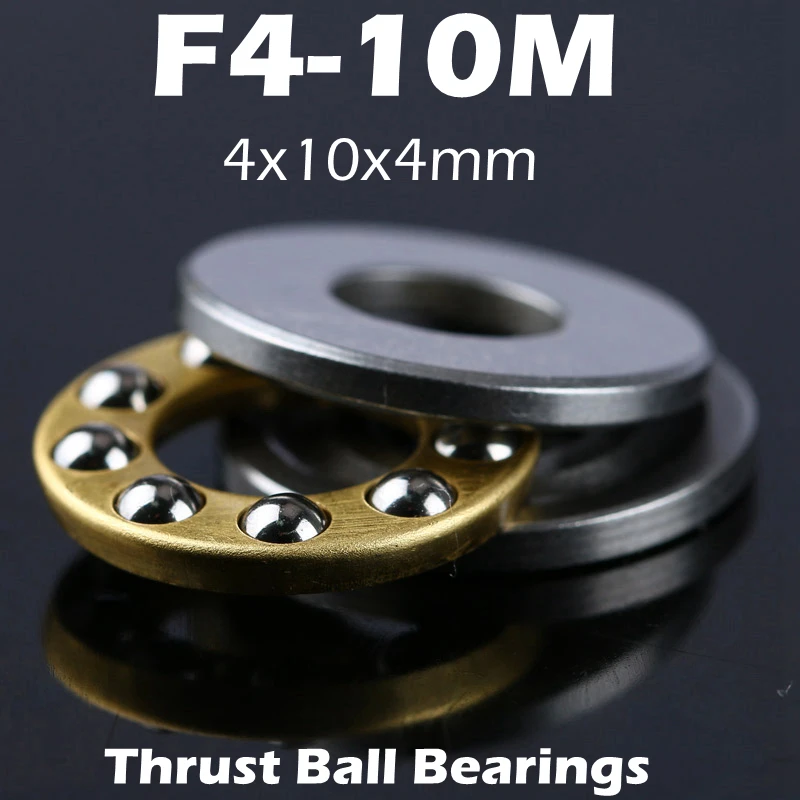 4x10x4 mm Thrust Ball Bearings F4-10 Axial F4-10M Plane Miniature 4*10*4 Free shipping Steel or brass cage Wholesale | Обустройство