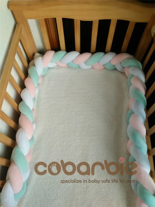 200 cm Baby Braided Crib Bumpers Knot Pillow Cushion,Nursery bedding,cot room dector 200 cm Baby Braided Crib Bumpers Knot Pillow Cushion,Nursery bedding,cot room dector