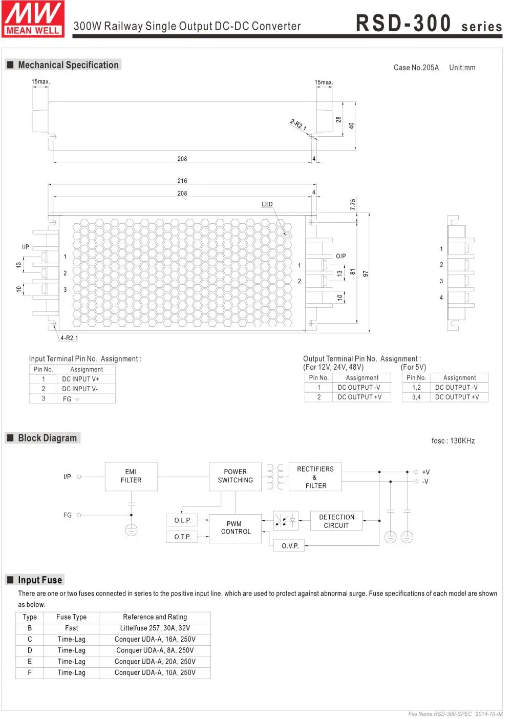 Meanwell RSD-300F-12 12 В 25 А meanwell RSD-300 12 в 300 Вт Железнодорожный один выход Converter конвертер