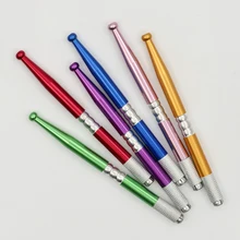 2 шт. ручная Татуировка Перманентный макияж бровей ручка ручная Татуировка ручка карандаш для микроблейдинга бровей Татуировка Инструмент+ 10 шт. игла