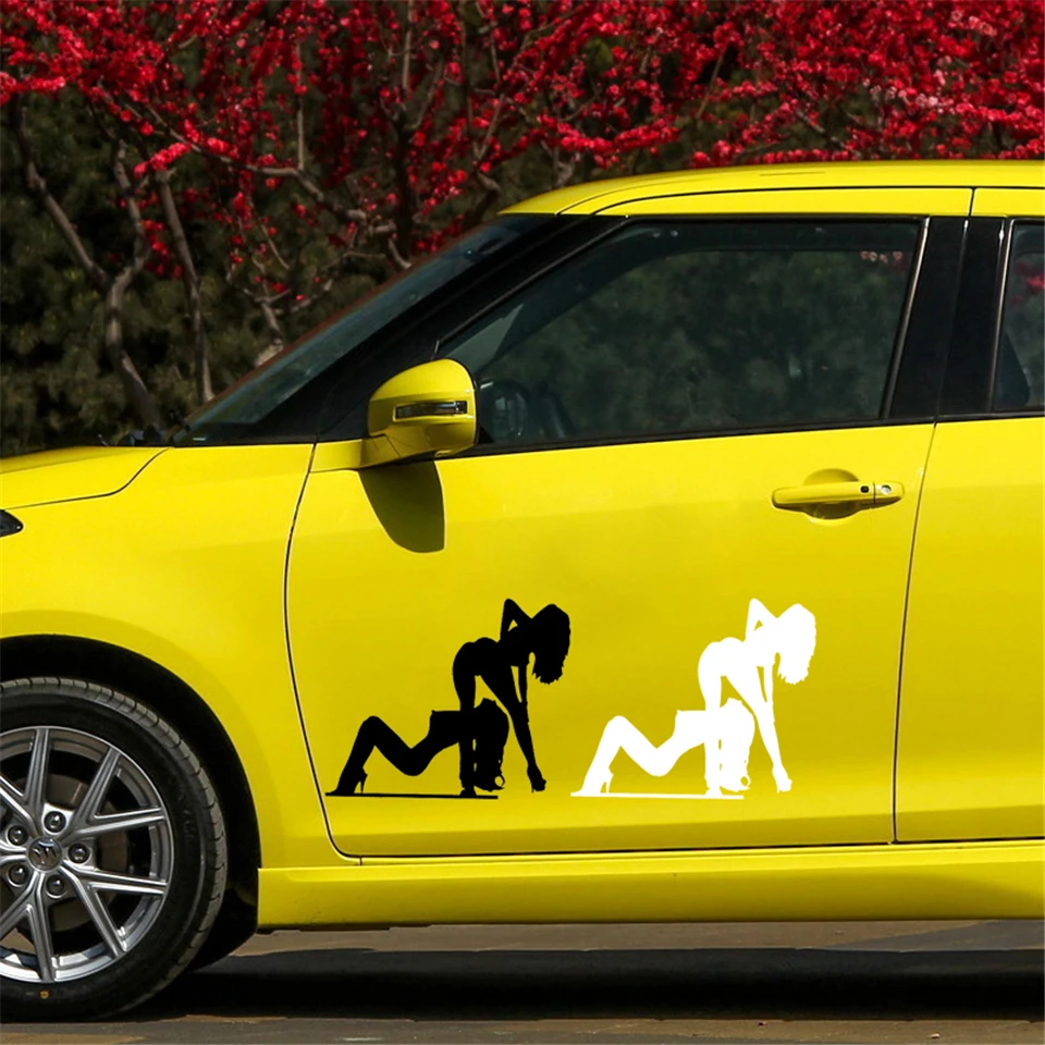 Sexy Stripper Girls Fashion Car Sticker Decor Decal Fashion Sexy Girl Women Car Accessories Creative Stickers Funny 11.3cm9 (1)