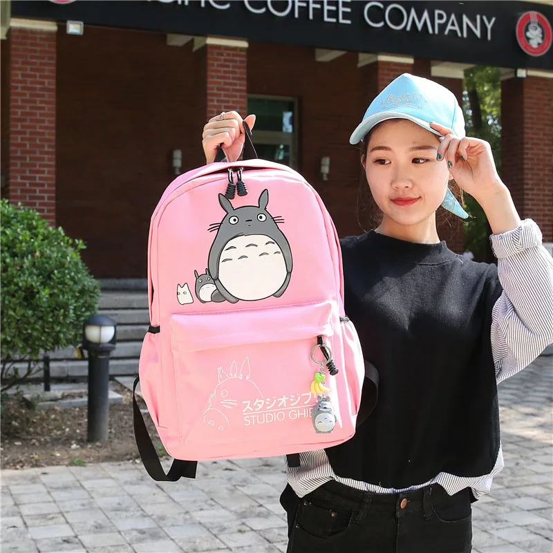 Totoro Backpack Men Women Travel Softback Canvas Bags Mochila Girls Boys Teenagers School Space Notebook Female Bag BP0159 (30)