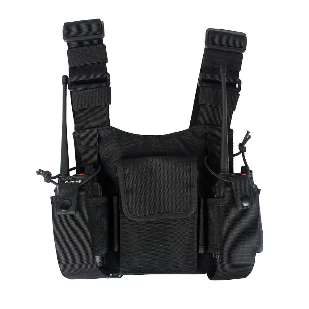 bilder für Radio Tragetasche Walkie Talkie Brusttasche Rucksack Schwarz für Ham Radio Walkie Talkie Universal J6502A bilder für Radio Tragetasche Walkie Talkie Brusttasche Rucksack Schwarz für Ham Radio Walkie Talkie Universal J6502A