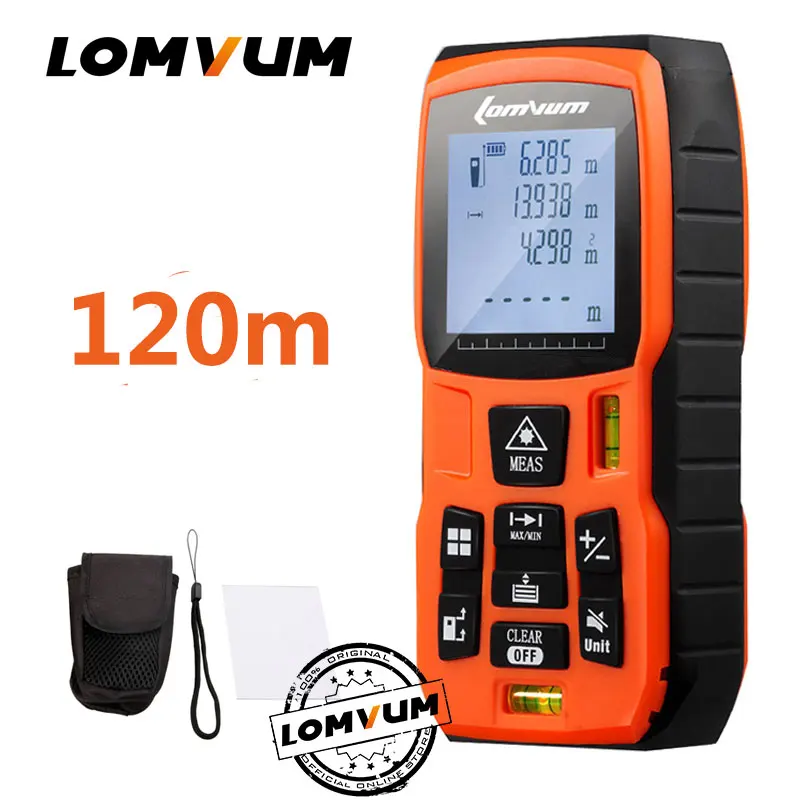 Cena LOMVUM 40m trena taśma miernicza medidor dalmierz laserowy cyfrowy miernik odległości miernik dalmierz lazer metreler