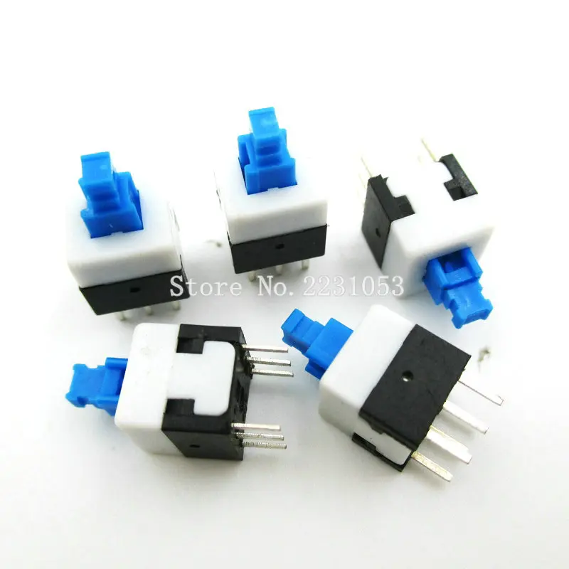 New 20PCS Lot 8X8 8 8 mm 6Pin Push Tactile Power Micro Switch Self lock On