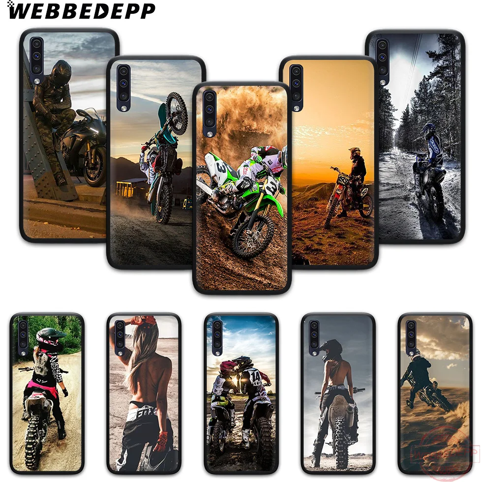 WEBBEDEPP Мотокросс Классический мягкий чехол для Samsung A3 детей 5 6 7 8 9 J6 A10 A20 A30 A40 A50 A60 A70 S