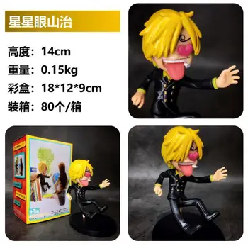 

ONE PIECE Anime Action Figure Sanji Star Eyes Dragon Claw Hand Ver Model Decoration PVC Collectible Toy Doll Gift 14cm