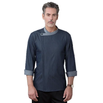 

Newly Style Chef's Jacket Restaurant Hotel Coat Bakery Unisex Jacket Kitchen Long-sleeved Uniforms Cooking Work Clothes
