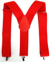 11,11 подтяжки Мужские Новый 2 дюймов 50 мм широкий черный, красный Цвет y-обратно клип на подтяжки для мужской
