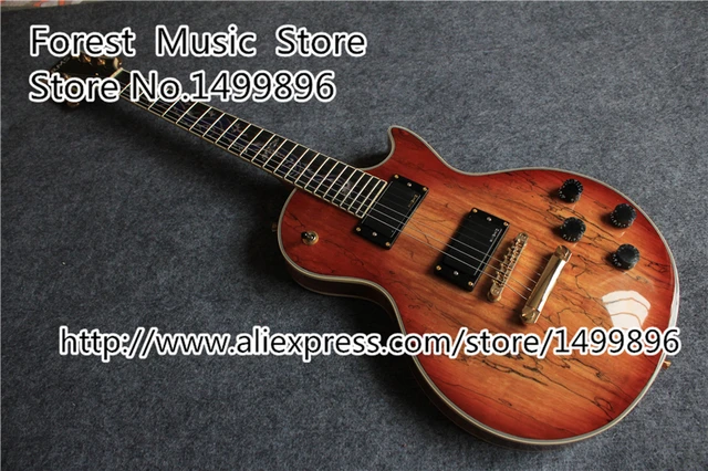 Cheap Custom Shop China OEM Earth Grain Finish LP Electric Guitar With Dragon Inlay Fretsboard For Sale