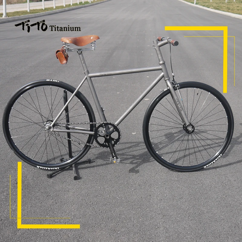 GRATIS VERZENDING! TiTo track en fixed gear single speed bike frame  titanium road fiets (kan customization de frame size)|bicycle free  shipping|free shipping bicycleroad bicycle - AliExpress