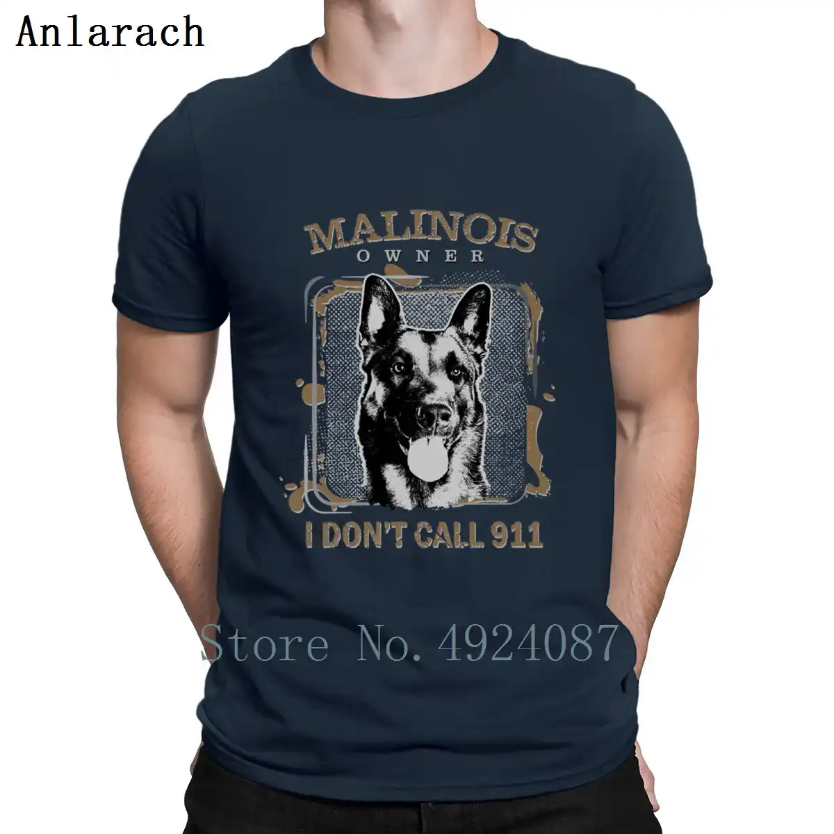 Malinois Belge Berger Mechelaar T Shirt Drôle Graphique Nouveauté Lettres Hip Hop Taille Européenne Personnalisé Homme Printemps