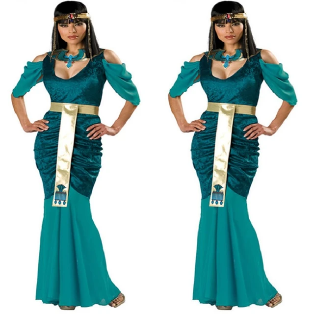 Disfraz de princesa árabe Cleopatra egipcia para mujer, vestido