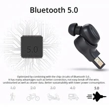 Bluedio Bluetooth Earphone Wireless Sports Business Earbud with MIC for Phones QJY99
