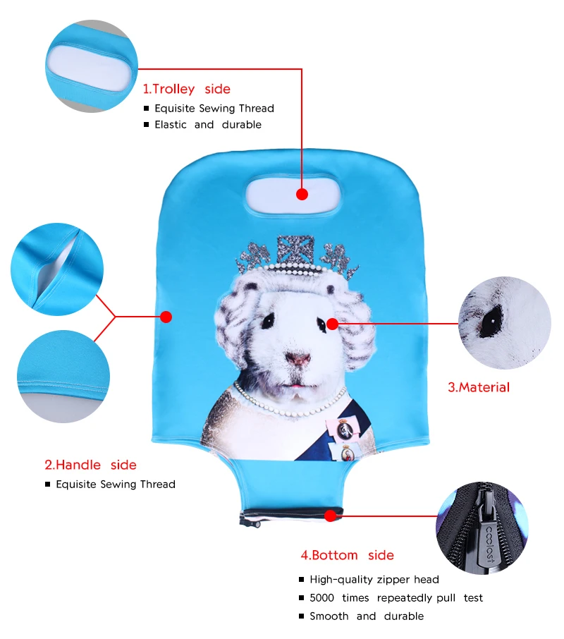 18-32 Inch Super Mario Sonic Elastic Luggage Protective Cover Trolley Suitcase Protect Dust Bag Case Cartoon Travel Accessories