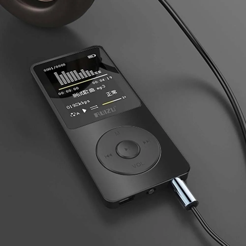 

RUIZU X02 Ultrathin Mp3 Player Usb 4Gb Storage 1.8 Inch Screen Play 80h High Quality Mp3 Players Radio Fm E-Book Music Player