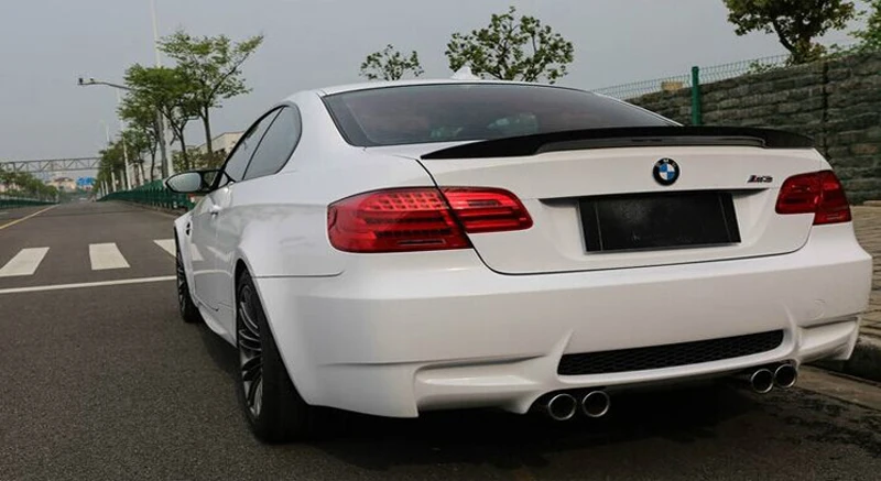 Подходит для BMW E92 3 серии спойлер 2005-2012 2 двери E92 M3 производительность стиль черный карбоновое волокно задний спойлер