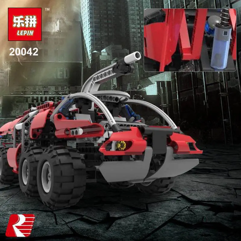 

Lepin 20042 674Pcs Genuine Changing Technic Series The Airport Fire Truck Set Educational Building Blocks Bricks Model Toys Gift