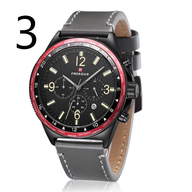 

Explosion models men's casual watch ultra-thin belt men's watch waterproof quartz watch wholesale 0032#
