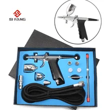 0,2 \ 0,3 \ 0,5 мм лица и тела Краски ing татуировки самотеком двойного действия Аэрограф Краски пистолет набор воздушный шланг ручной инструмент