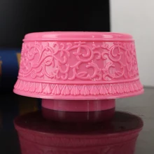 ; милый розовый цвет поворачивается СВЕТОДИОДНЫЙ Свет светящееся освещение Стенд Music Box для девочки комнаты