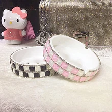 PITILLERA Lady Ashtray Drill Manual Luxurious General Female Ashtrays Shiny Biling Women Cendrier Aschenbecher Posacenere