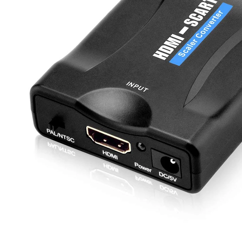 FFYY-HDMI к SCART конвертер HDMI вход SCART выход Композитный видео HD стерео аудио адаптер 720 p/1080 p для HDTV DVD NTSC PA