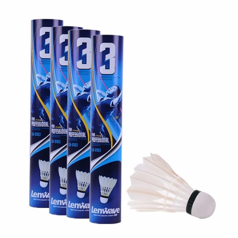Durable Badminton Shuttlecock 12PCS Badminton Feather Shuttlecock