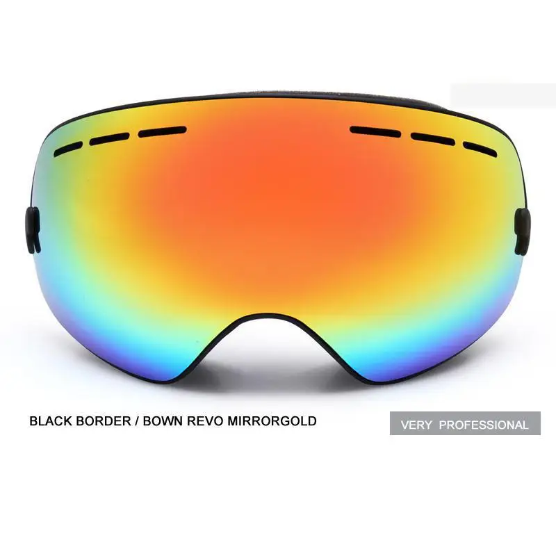Marca nuevos deportes al aire libre máscara Snowboard gafas de doble capa Anti niebla Gran lente esférica Motocross Esqui de esquí de nieve gafas Marca nuevos deportes al aire libre máscara Snowboard gafas de doble capa Anti niebla Gran lente esférica Motocross Esqui de esquí de nieve gafas
