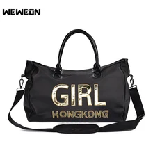 Для женщин Открытый пайетки спортивная сумка Девушка Обучение сумки на плечо для Фитнес Водонепроницаемый Путешествия Сумочка Прочный Йога Duffle Tote