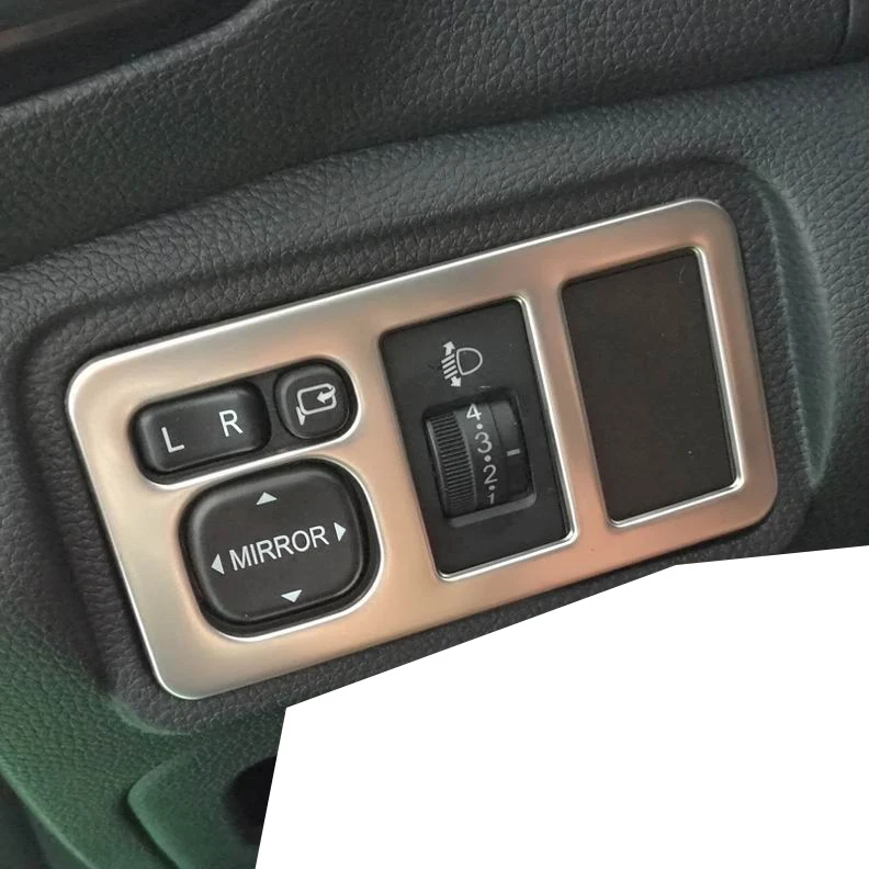 

lsrtw2017 stainless steel car headlight switch frame trims for chana cx70 cx70t 2016 2017 2018 2019