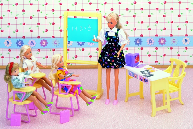 Children Play Set Furniture for Barbie, Cabeleireiro Acessórios, Natal e  presente de aniversário - AliExpress