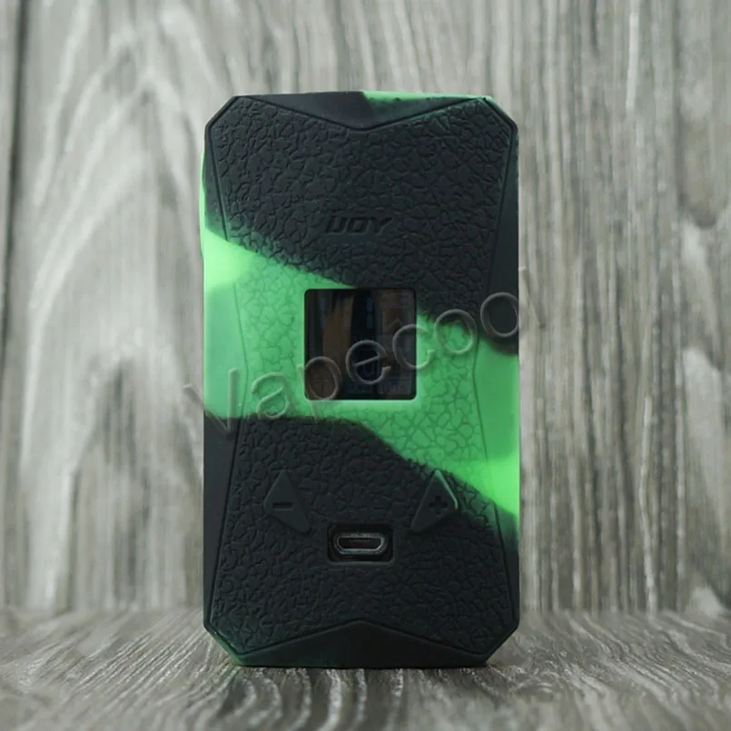 Силиконовый чехол для IJOY DIAMOND PD270 MOD, резиновый чехол, кожная основа, наклейка, чехол, гелевый мод, щит, электронная сигарета - Цвет: black green case