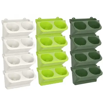 

Wall Mount Flower Pot Balcony Greening Hanging Plant Container Planting Box Decor Floor Wall Hanging Combination Type