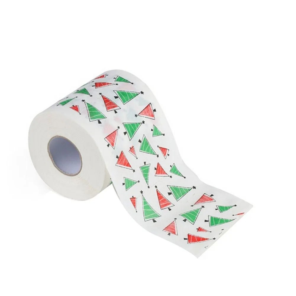 Санта Клаус Счастливого Рождества туалетный рулон бумаги стол Гостиная Ванная комната ткани GQ999 - Цвет: 2