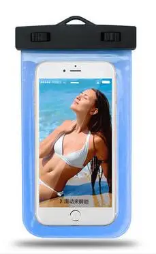 ПВХ водонепроницаемая сумка для дайвинга для мобильных телефонов подводный чехол для Asus Zenfone 2 Laser ZE550KL 3 4 5 GO Selfie Go - Цвет: blue