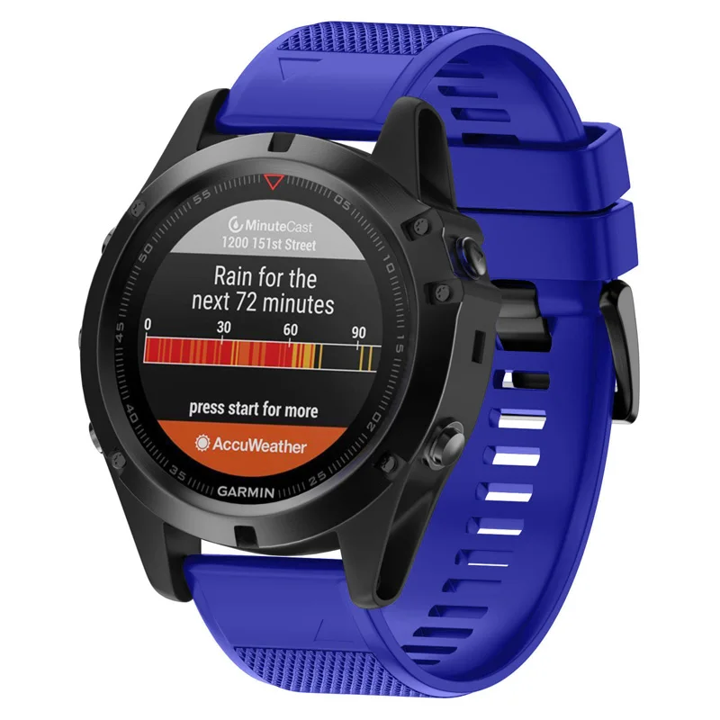 Fivstar похож на Easyfit Ремешок Браслет для Garmin Fenix 5X5 5S плюс MK1 S60 D2 Quick Release ремешок - Цвет: Lake Blue