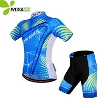 WOSAWE Для Мужчин's Велосипедная форма летние спортивные майки гелевый мягкий велосипед одежда велосипедная форма Mtb Гонки короткий рукав комплекты одежды для мотогонок