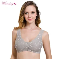 WEIXINBUY/хлопок бюстгалтер Бесконтактное Материнство Бюстгальтер Топы Грудное вскармливание спереди 3 кнопки комфорта беременных послеродовые бюстгальтеры для кормления - изображение